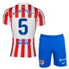 Atlético Madrid R. De Paul 5 Fotbollströjor Barn Hemma tröja 2025-26 Kortärmad